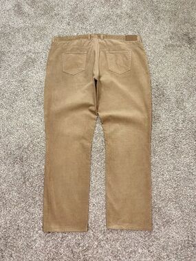Peter Millar Beige Pants Men 42 Ivory Superior Soft Corduroy Stretch Five-Pocket